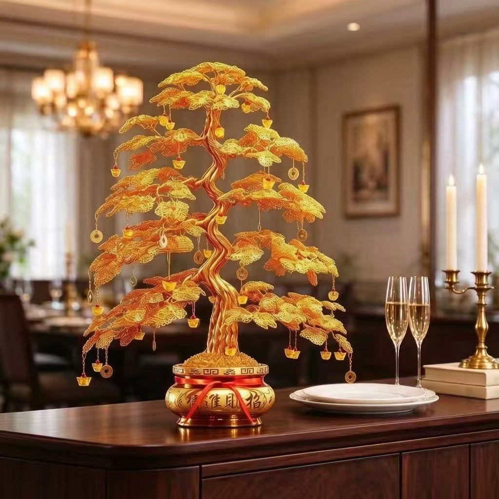 Money tree / Feng Shui tree / Christmas gift / Entrance hall, hallway, study decoration / Lucky and prosperous tree