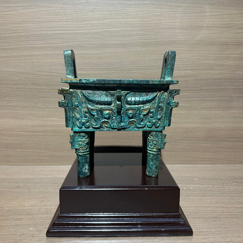 (Luoyang Tripod) Antique-style Metal Ornament, Decorative Item, Bronze Statue