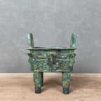 (Luoyang Tripod) Antique-style Metal Ornament, Decorative Item, Bronze Statue