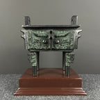 (Luoyang Tripod) Antique-style Metal Ornament, Decorative Item, Bronze Statue