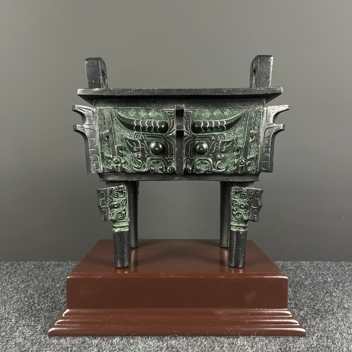 (Luoyang Tripod) Antique-style Metal Ornament, Decorative Item, Bronze Statue