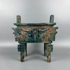 (Luoyang Tripod) Antique-style Metal Ornament, Decorative Item, Bronze Statue