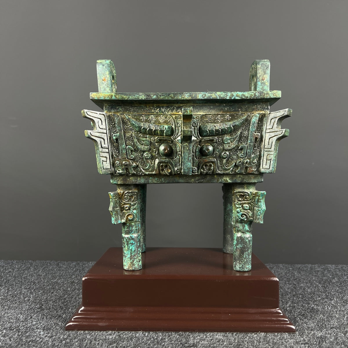 (Luoyang Tripod) Antique-style Metal Ornament, Decorative Item, Bronze Statue