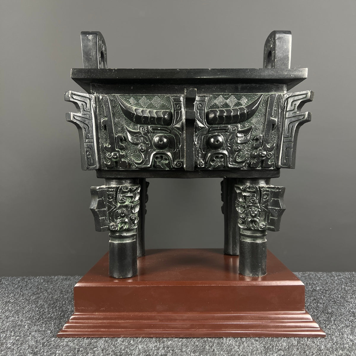 (Luoyang Tripod) Antique-style Metal Ornament, Decorative Item, Bronze Statue