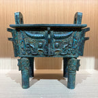 (Luoyang Tripod) Antique-style Metal Ornament, Decorative Item, Bronze Statue