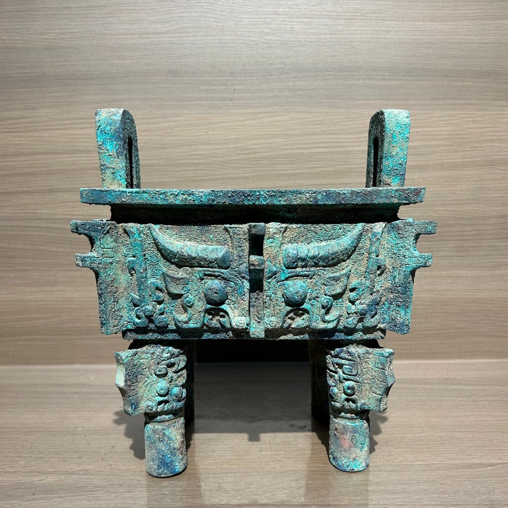 (Luoyang Tripod) Antique-style Metal Ornament, Decorative Item, Bronze Statue