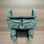(Luoyang Tripod) Antique-style Metal Ornament, Decorative Item, Bronze Statue