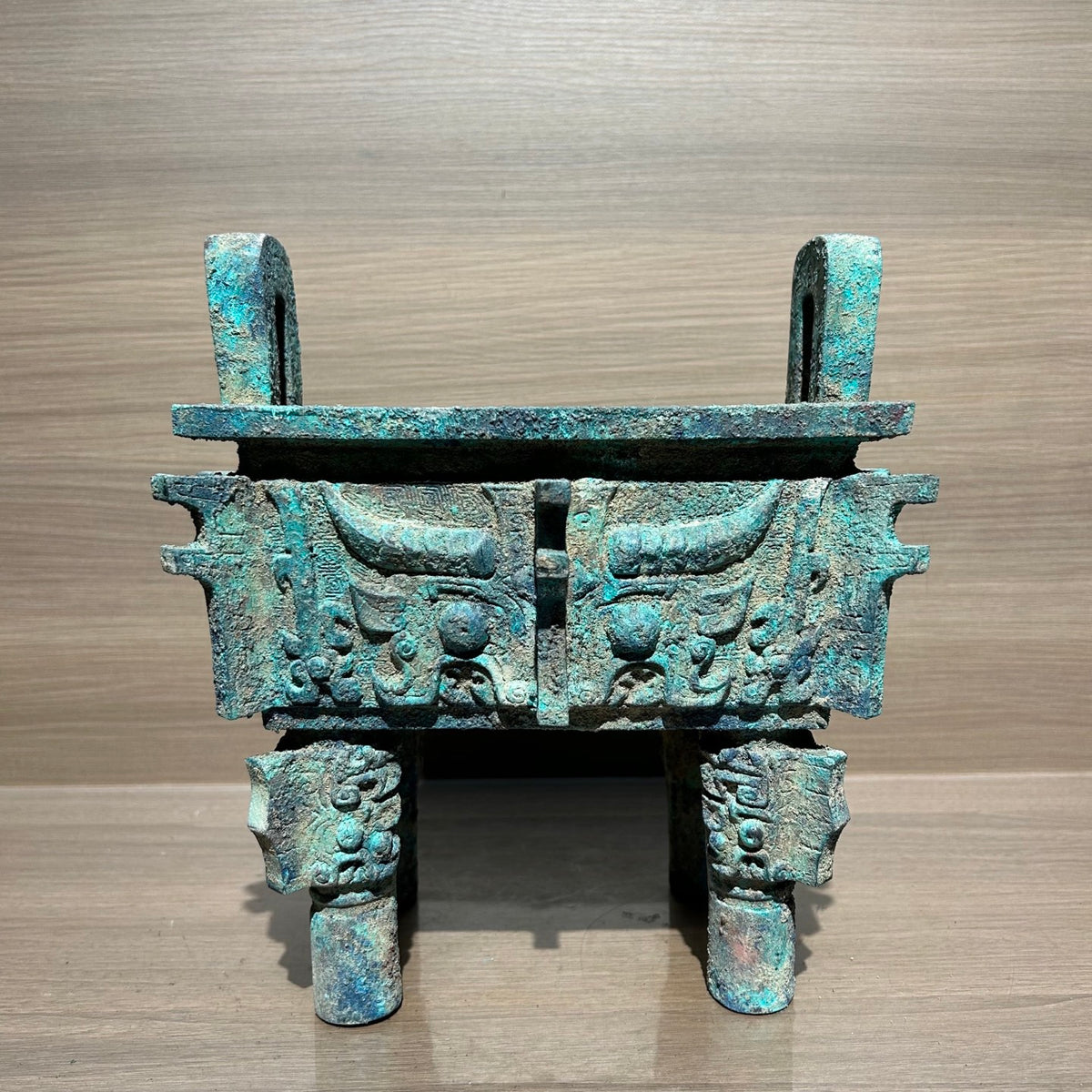 (Luoyang Tripod) Antique-style Metal Ornament, Decorative Item, Bronze Statue