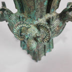 （Four Sheep Vase）Antique metal decorations, Chinese style gifts, office collections, private collections