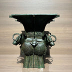 （Four Sheep Vase）Antique metal decorations, Chinese style gifts, office collections, private collections
