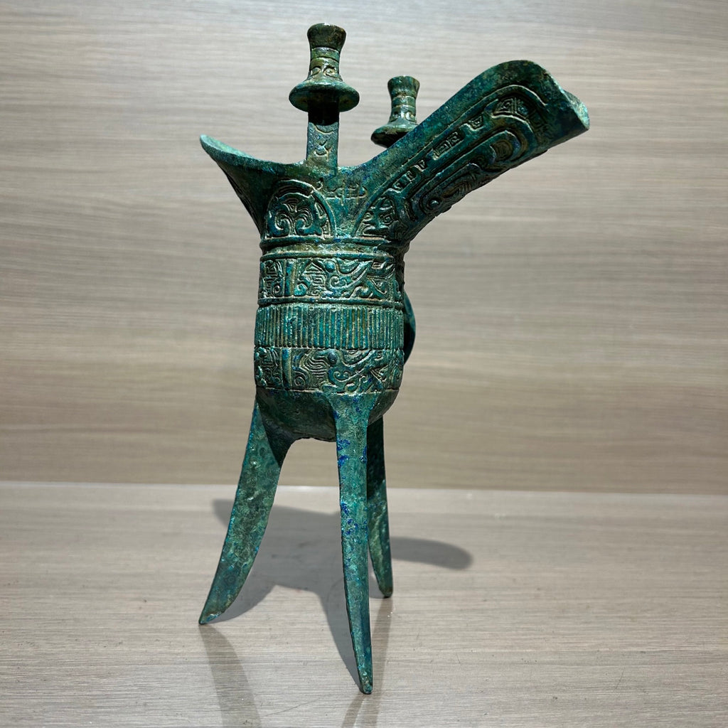 Jazz Cup - Ancient Wine Glass - Metal Cup - Office Desk Cabinet Decoration - Artistic Collection Item