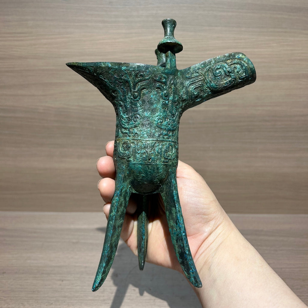 Jazz Cup - Ancient Wine Glass - Metal Cup - Office Desk Cabinet Decoration - Artistic Collection Item