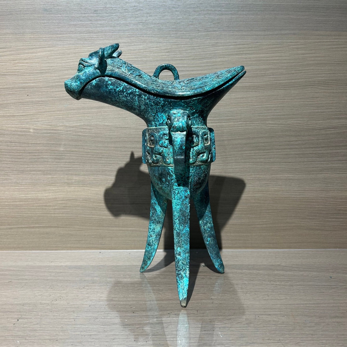 Jazz Cup - Ancient Wine Glass - Metal Cup - Office Desk Cabinet Decoration - Artistic Collection Item