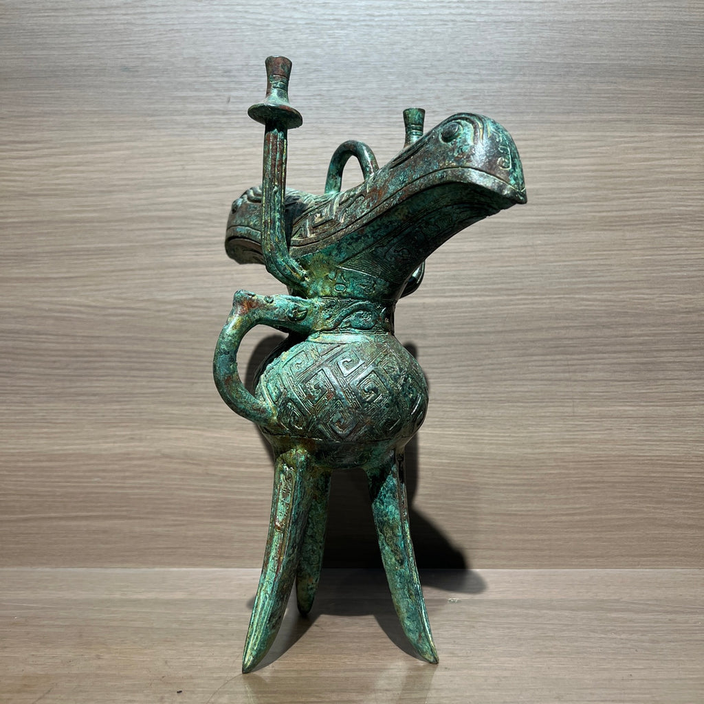 Jazz Cup - Ancient Wine Glass - Metal Cup - Office Desk Cabinet Decoration - Artistic Collection Item