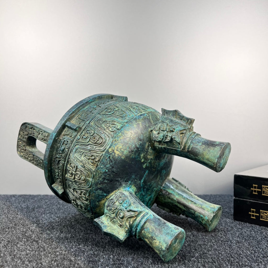 Dakki Ding - Metal Decorative Piece - Villa Statue - Oriental Home Decoration - Chinese Antique Collection Items