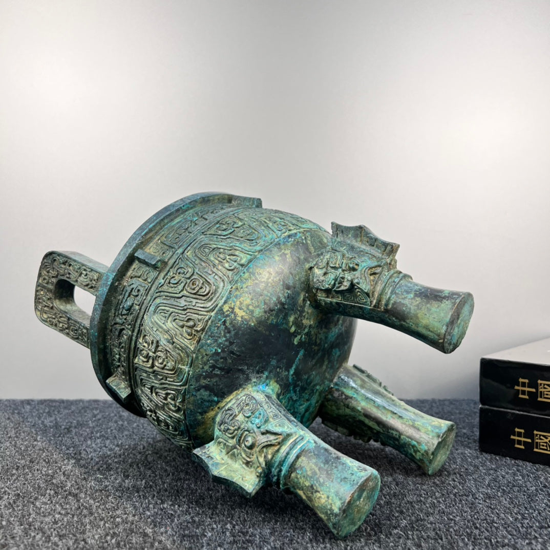 Dakki Ding - Metal Decorative Piece - Villa Statue - Oriental Home Decoration - Chinese Antique Collection Items