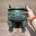 Dakki Ding - Metal Decorative Piece - Villa Statue - Oriental Home Decoration - Chinese Antique Collection Items