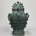 (Chime Vase) Metal decorative item - Oriental table decoration - Antique style collectible