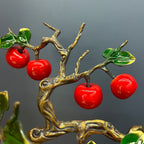 Apple tree, Peace fruit, flower pot, Christmas gift, table vase, copperware entrance hall and living room decoration, office ornaments