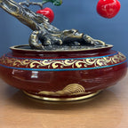 Apple tree, Peace fruit, flower pot, Christmas gift, table vase, copperware entrance hall and living room decoration, office ornaments