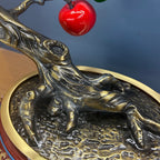 Apple tree, Peace fruit, flower pot, Christmas gift, table vase, copperware entrance hall and living room decoration, office ornaments