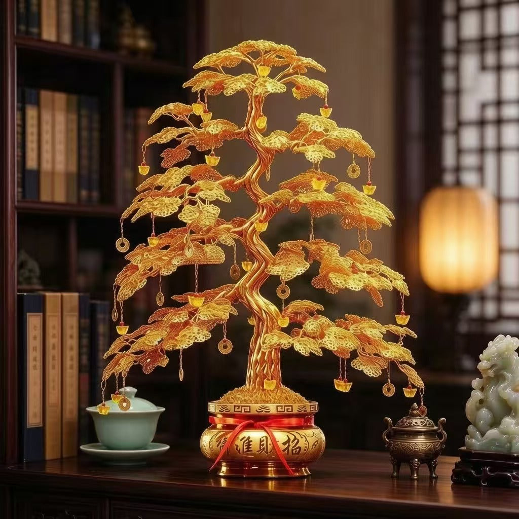 Money tree / Feng Shui tree / Christmas gift / Entrance hall, hallway, study decoration / Lucky and prosperous tree