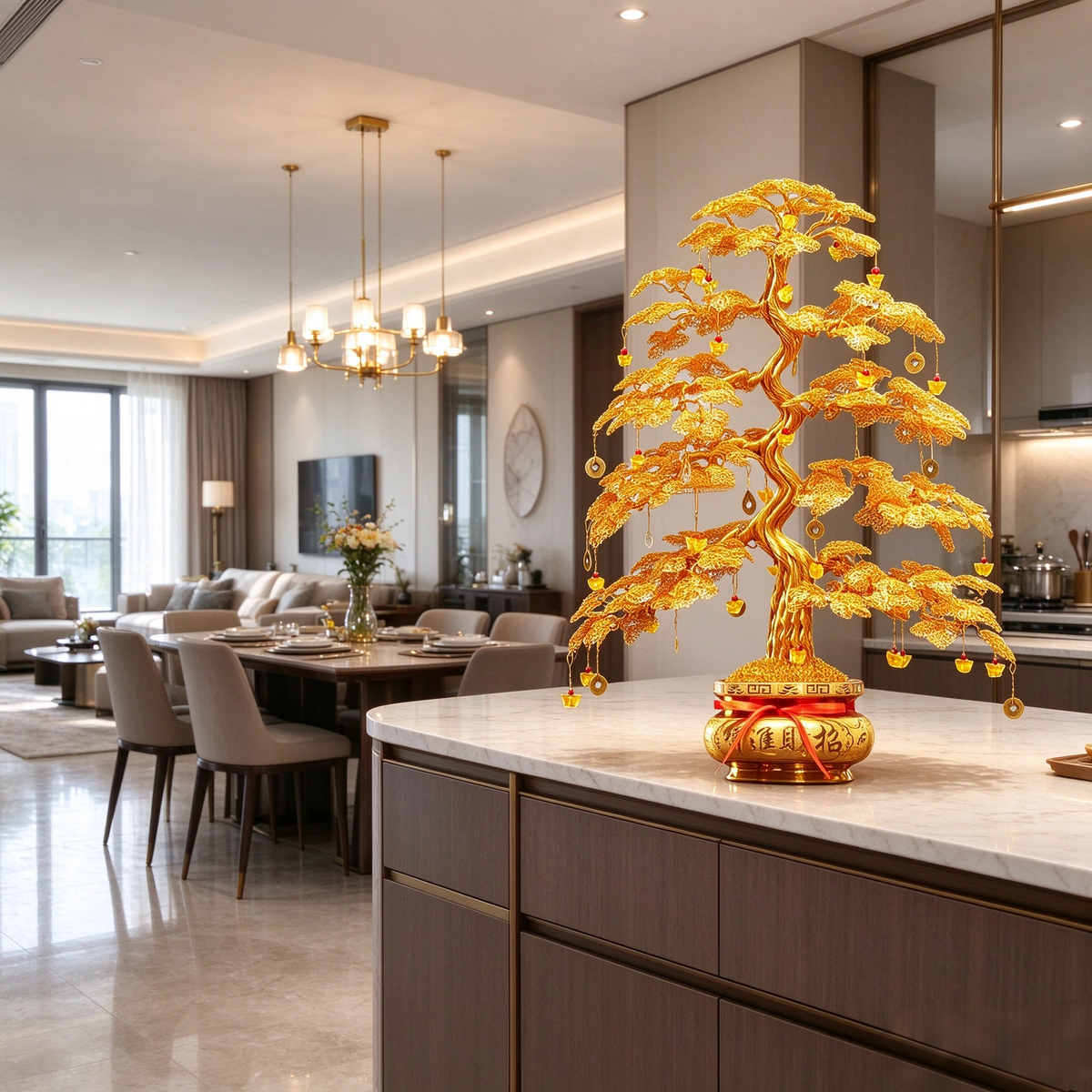 Money tree / Feng Shui tree / Christmas gift / Entrance hall, hallway, study decoration / Lucky and prosperous tree