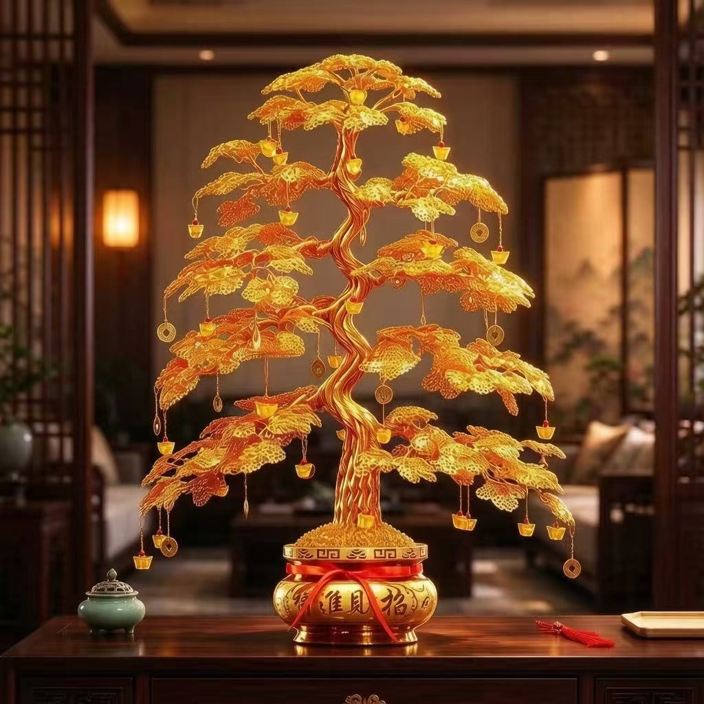 Money tree / Feng Shui tree / Christmas gift / Entrance hall, hallway, study decoration / Lucky and prosperous tree