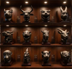 The twelve animal head replicas of the Summer Palace - a kind of gift collection item - are metal animal statues.
