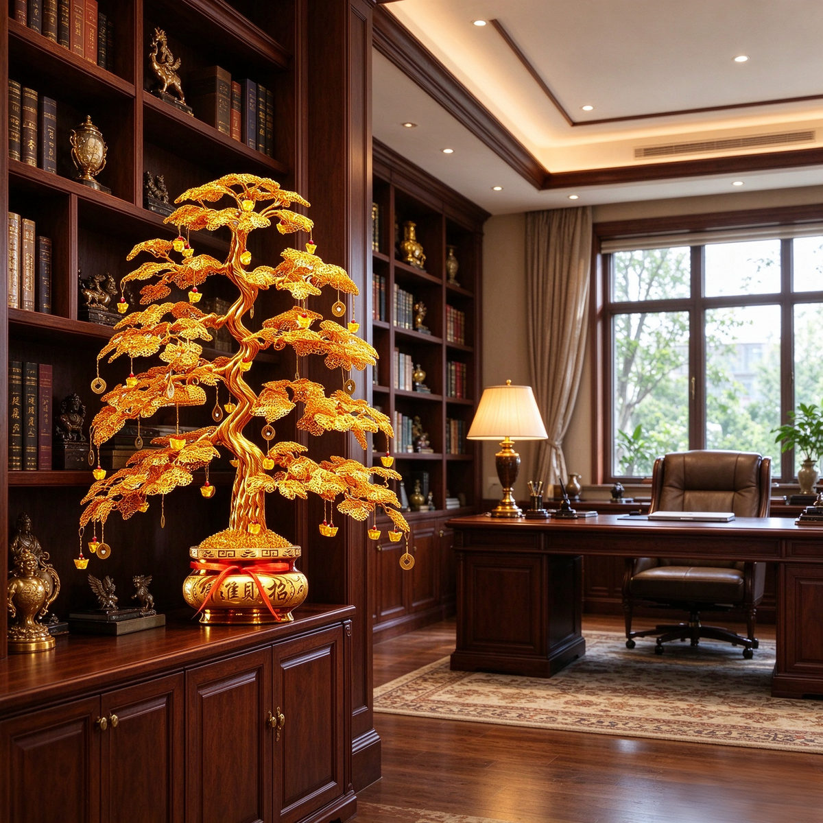 Money tree / Feng Shui tree / Christmas gift / Entrance hall, hallway, study decoration / Lucky and prosperous tree