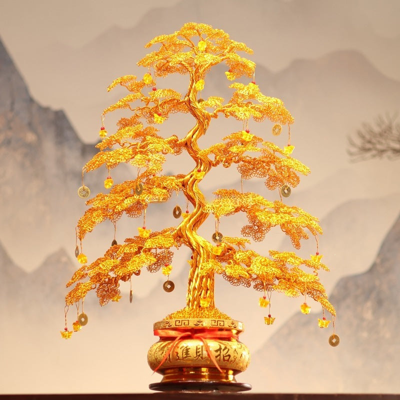 Money tree / Feng Shui tree / Christmas gift / Entrance hall, hallway, study decoration / Lucky and prosperous tree
